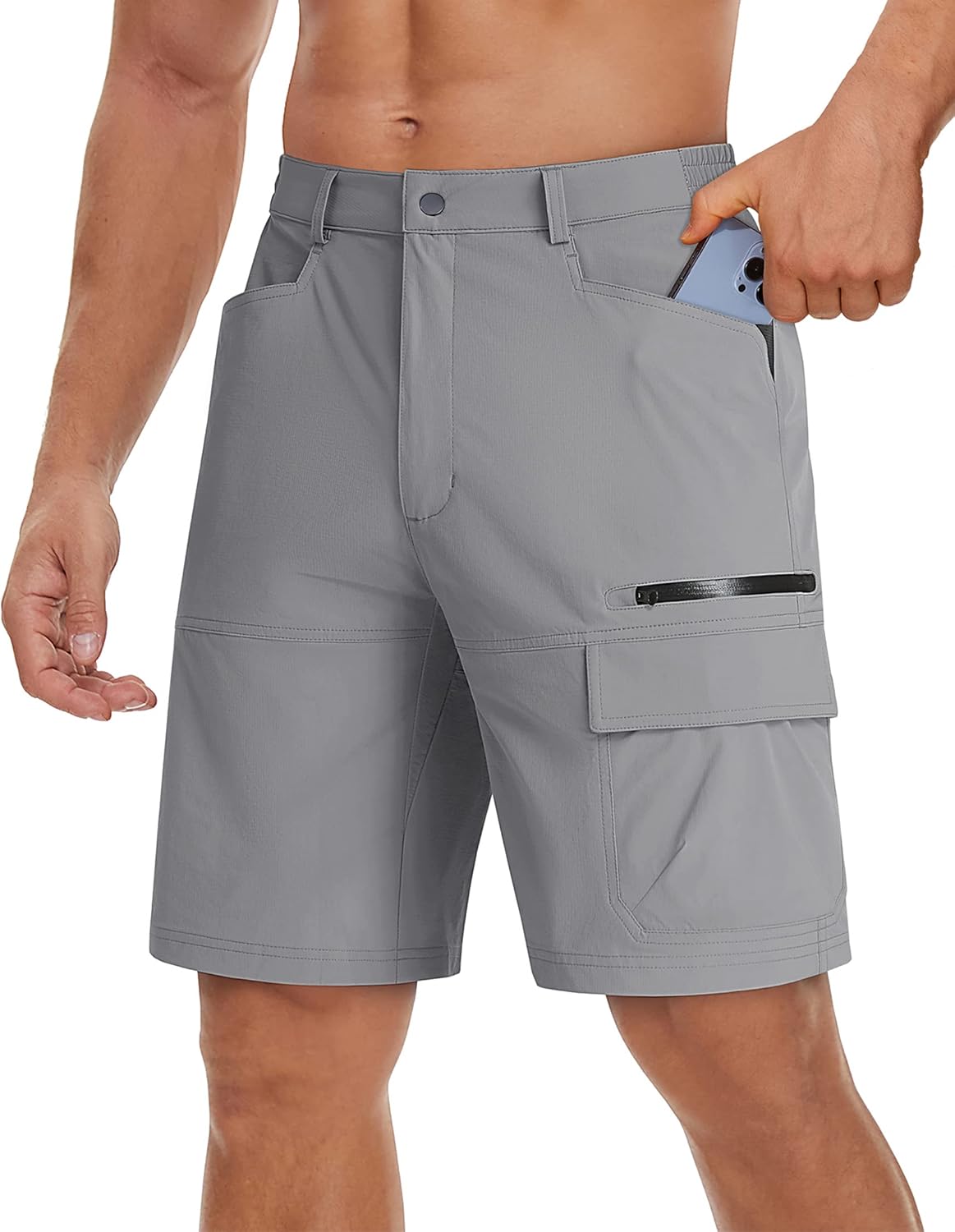 TACVASEN Men's Quick Dry Cargo Shorts - Water Resistant Casual Hiking & Golf Wear | Summer Outdoor Comfort