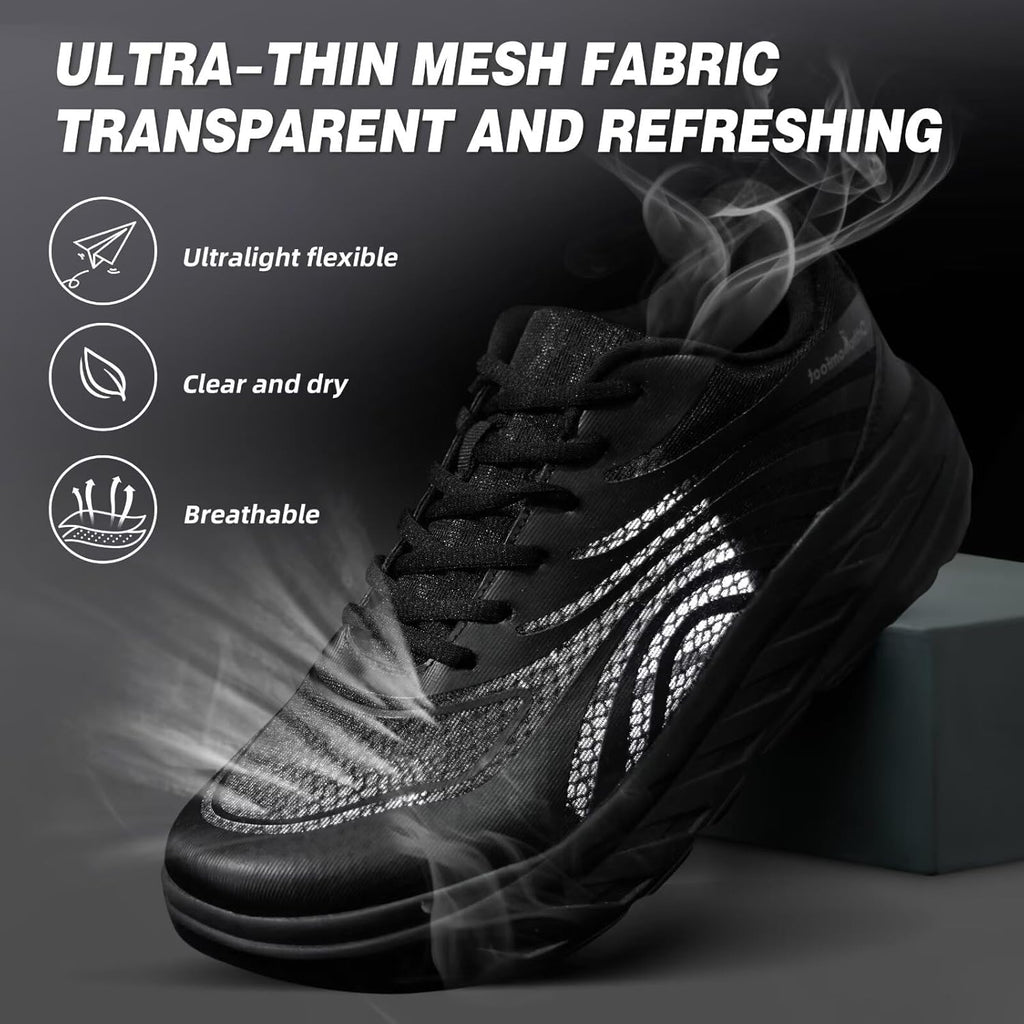 Skiennix Men's Orthopedic Diabetic Running Shoes - Comfortable Arch Support for Heel Pain Relief | Wide Fit Sneakers