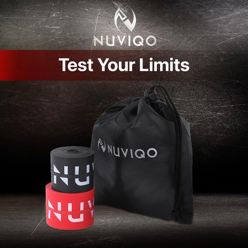 Muscle Floss Bands (Pack of 2) - Compression Bands - Mobility and Recovery Bands for Improving Movement, Increasing Circulation & Reducing Soreness