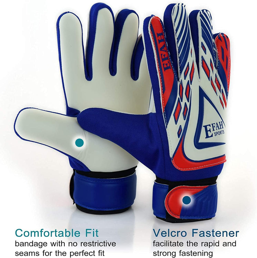 Soccer Goalie Gloves by [Brand Name] - Strong Grip Football Gloves for Kids & Boys