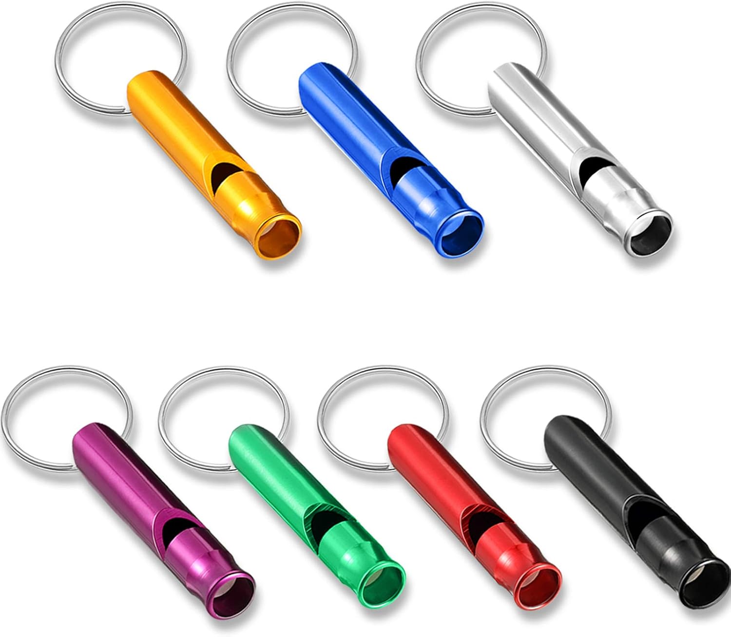 Sumind Emergency Whistle Keychain - 49-Piece Survival Set for Camping, Hiking & Boating | 7 Colors Available