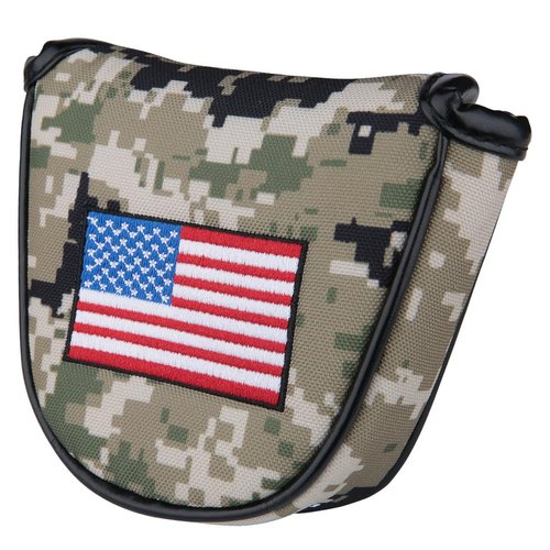 1pc USA Stars and Stripes Camouflage Golf Club Mallet Putter Head Cover