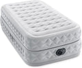 Intex Supreme Air Flow Airbed - 20 Inch Raised Mattress with Built-In Pump & Carrying Case | Twin Size
