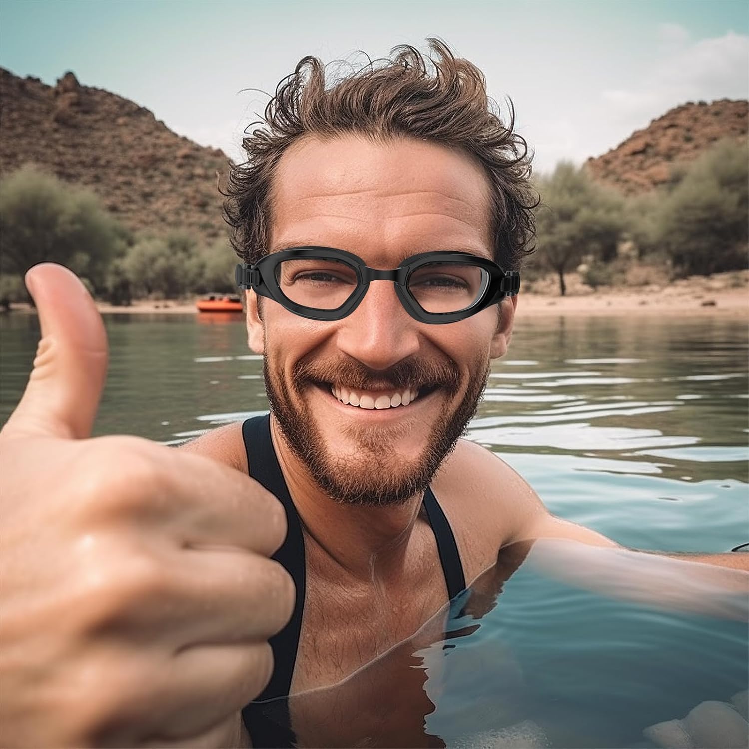 W2 Swim Goggles - Anti-Fog UV Protection for Adults | No Leak Design for Men & Women