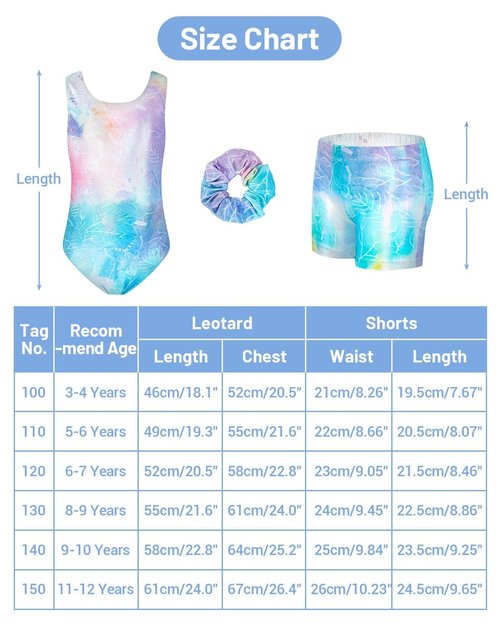 Gogokids Gymnastics Leotards for Girls, 3-4 Years Sparkly Sleeveless Biketards Unitards with Shorts Dance Ballet Tumbling Outfits