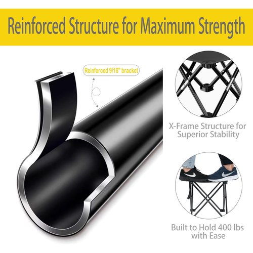HASIKA Collapsible Stool Foot Rest 2 Pack Folding Stool Portable Outdoor Ottoman 400lbs Strong Support Camping Stool for Travel Gardening Fishing Hiking BBQ