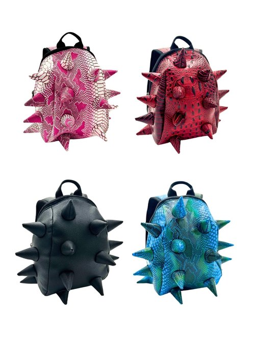 Madpax Got Your Black Spike Mini Travel Backpack | Edgy Faux Leather Bag with Spikes, Compact Design, Durable & Water-Resistant | Ideal for Everyday Use, or Work