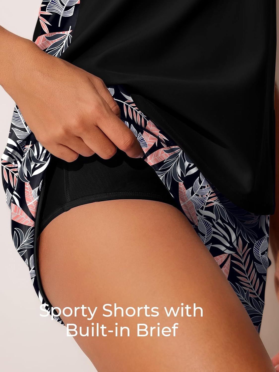 Summer Mae Blouson Tankini Swimsuit - Tummy Control Two-Piece Bathing Suit with Sporty Pockets | 2026 Design