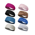 HAIOLORPRO 8PCS Workout Headbands for Women Non Slip, Elastic Thick Head Bands, Stretchy Soft Wide Headbands for Women Men for Running, Workouts, Yoga, Daily Use