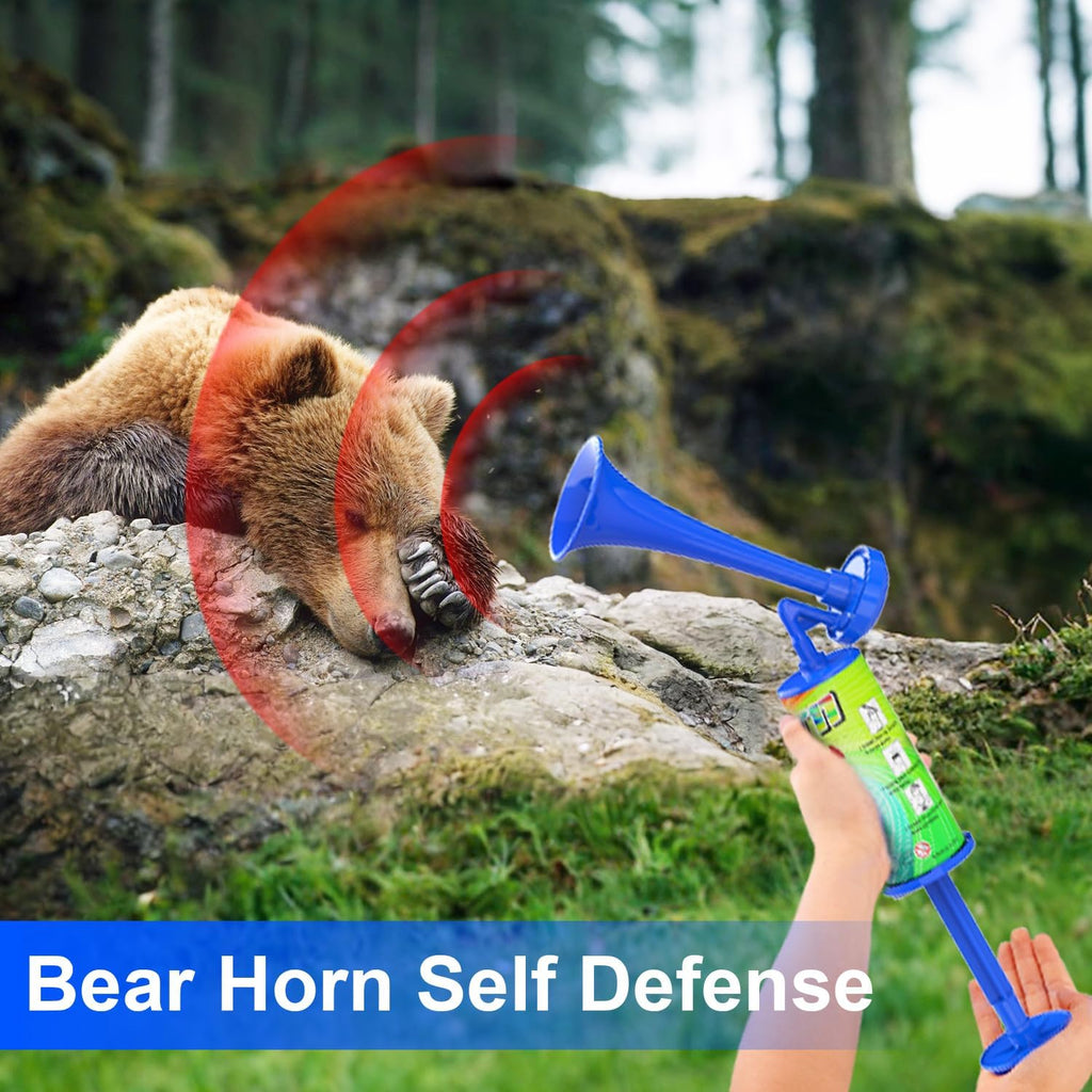 Air Horn - 120DB Bear Defense & Marine Safety Alarm | Portable Noise Maker for Hiking & Boating - 2PCS