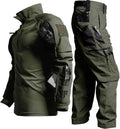 Skiennix Men's Tactical Uniform Suit - Durable Military Combat Shirt & Pants Set for Airsoft & Hunting