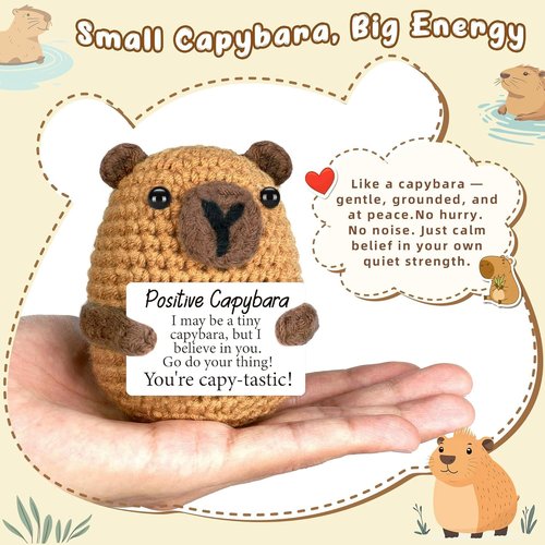 Capybara Mini Plush Toy - Perfect Birthday Gift for Teens & Graduation | Ideal for Moms, Teachers & Dads