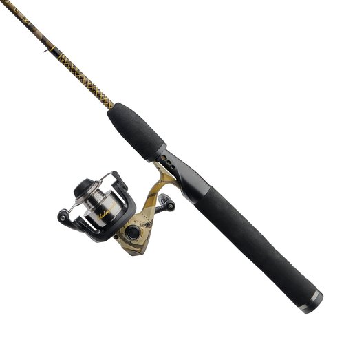 Ugly Stik 6’6” Camo Spinning Fishing Rod and Reel Spinning Combo, Ugly Tech Construction with Clear Tip Design, 6’6” 2-Piece Rod