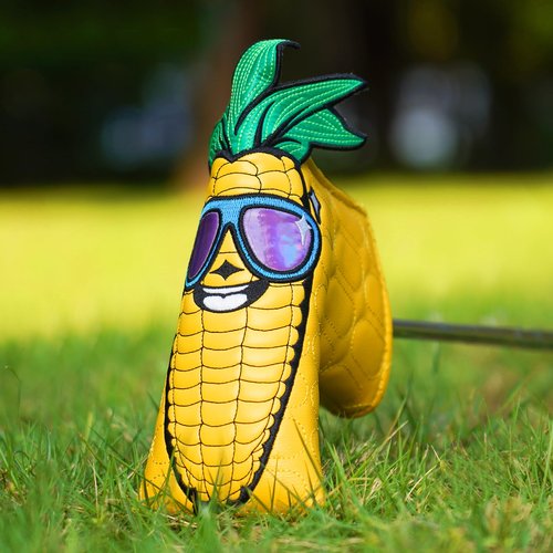 Funny Golf Putter Headcover, Creative Corn Blade Putter Cover Strong Magnetic Golf Club Head Cover
