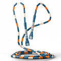 Sportbit Custom-Fit Beaded Jump Rope – Adjustable Length for Kids & Adults, Men & Women – Durable Fitness Rope for Gym & Home