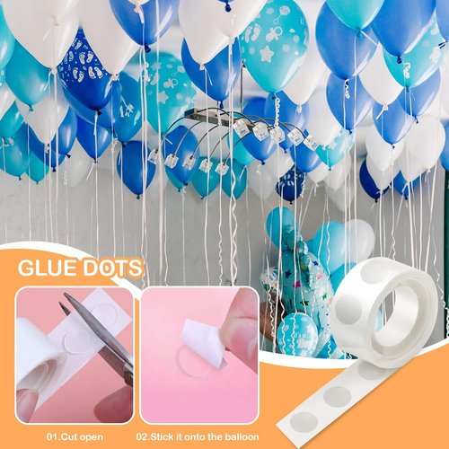 Balloon Arch Kit - 98.4ft DIY Garland Strip with 600 Clear Glue Dots | Perfect for Weddings & Crafts