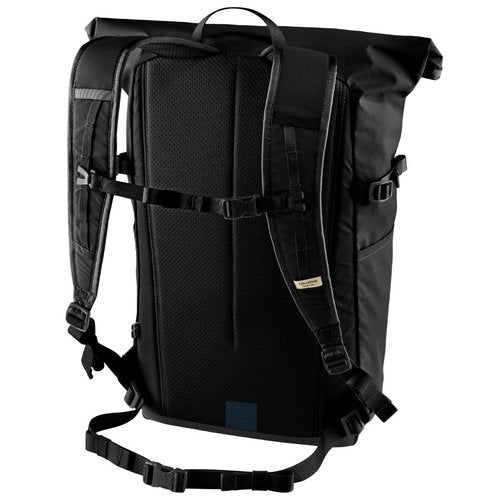 Fjällräven High Coast Foldsack 24 Backpack - Lightweight, Quick-Dry Fabric, Water-Resistant Design - Hiking, Travel, Black
