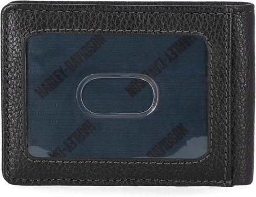 Harley-Davidson Genuine Leather RFID Blocking Wallet - Stylish & Secure Design for Men