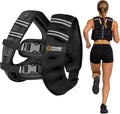 POWER GUIDANCE Weighted Vest - Adjustable & Reflective Workout Gear for Running, Jogging, Walking, & Strength Training