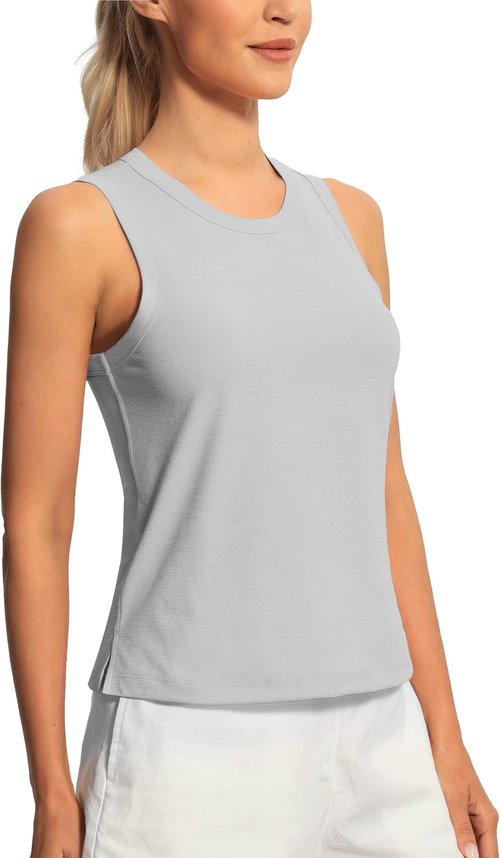 Hiverlay Workout Tank Tops - Women's Sleeveless Athletic Crop Top for Gym & Running | Stylish & Comfortable