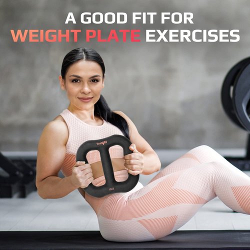 Yes4All 3-in-1 Multifunctional Neoprene Dumbbell/Multi-Usage Dumbbell with Solid Core, Ergonomic Curve,Black