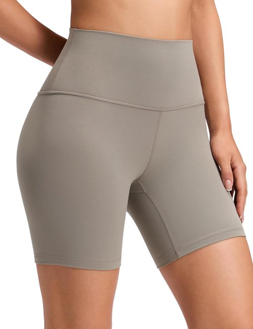 CRZ YOGA Biker Shorts - ButterLuxe High Waisted Spandex for Women | 6" Length for Comfort and Flexibility