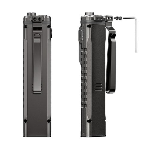 RovyVon E90 3500 Lumens EDC Flat Flashlight with Proximity Sensor, Practical Sidelights, Two-Way Clip & USB-C Charging Cable Included, IP68 Waterproof Pocket Flashlight