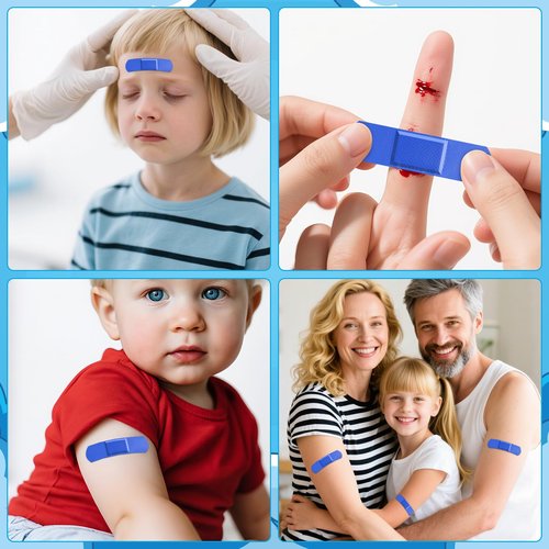 180Pcs Kids Bandages Bulk, Children's Colorful Flexible Adhesive Bandages 10 Colors Neon Waterproof Breathable Strip Protect Cuts and Scrapes for Children Toddlers, 2.83'' x 0.75''