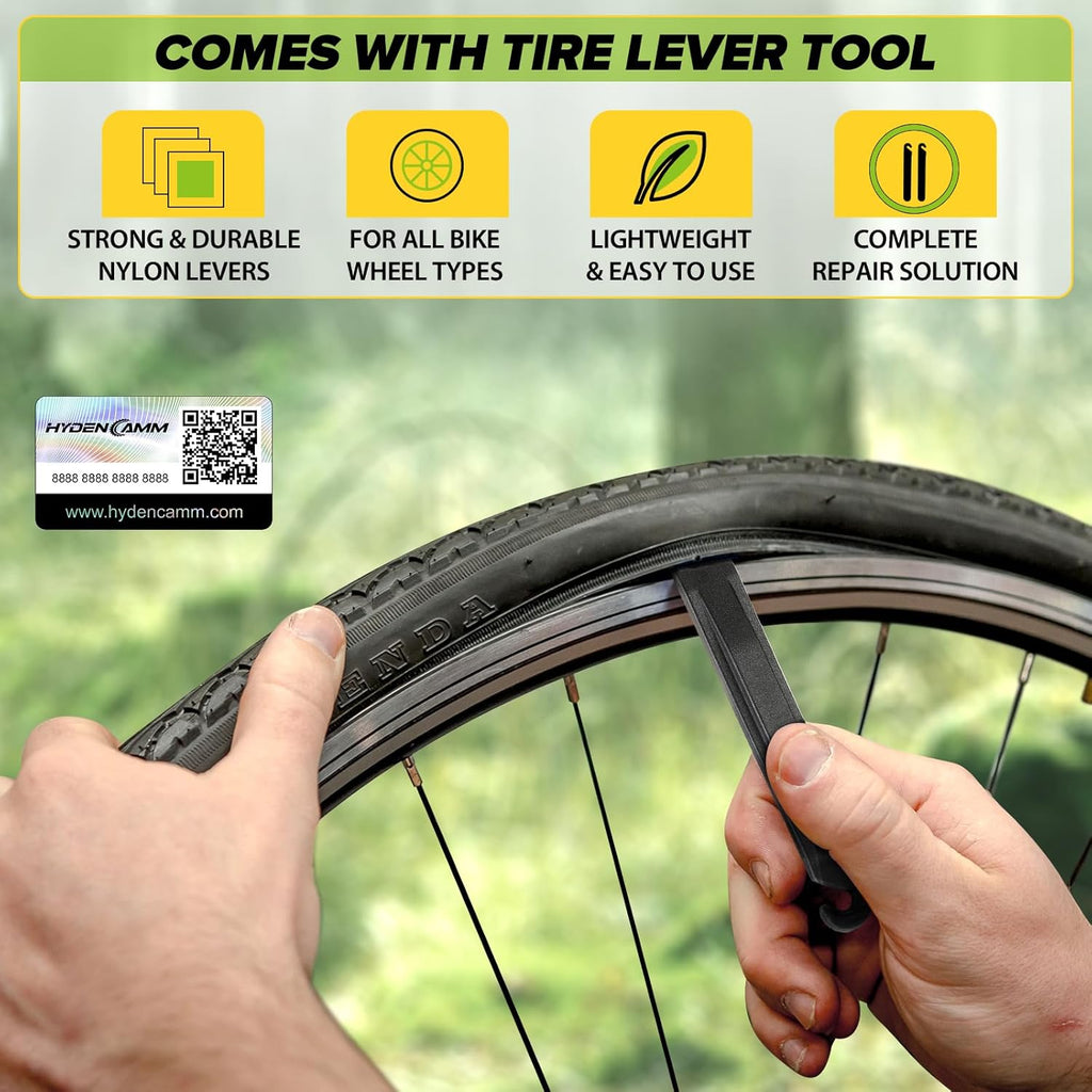 Skiennix Bike Inner Tube - 20/26" Butyl Tube with 35mm AV Schrader Valve & 2 Tire Levers | Versatile Fit for MTB/City Bikes