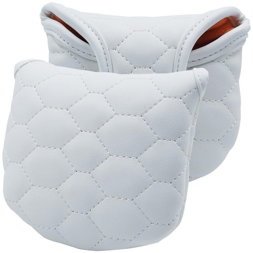 Gbourly Golf Club Stylish Mallet Putter Cover Easy Closure Heel Shafted PU Leather Headcover
