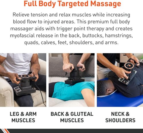 Body Sport Professional Vibrating Massager - High-Powered Pain Relief & Myofascial Release Tool