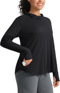 Pudolla Women's UPF 50+ Sun Protection Shirt - Lightweight Long Sleeve UV Hoodie for Outdoor Activities