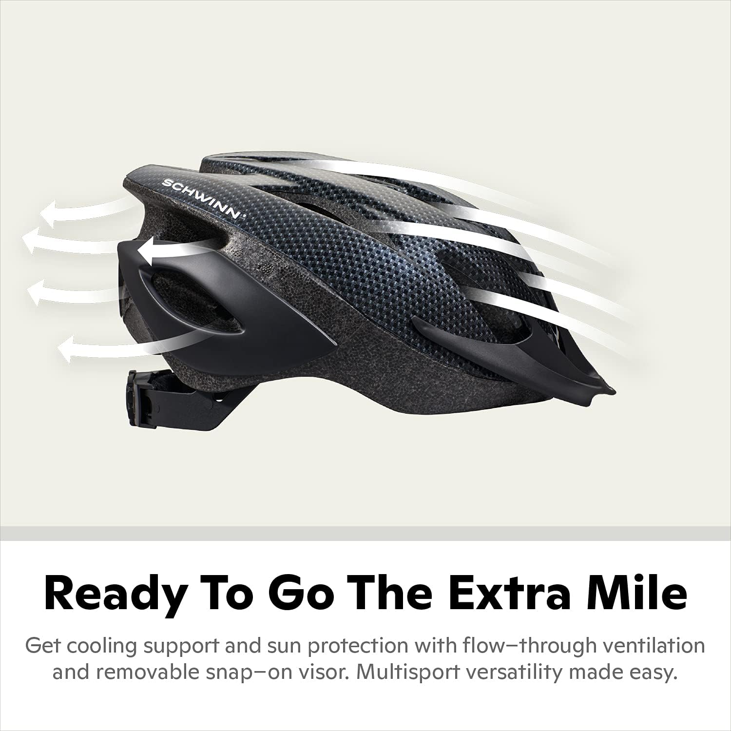 Schwinn Thrasher Adult Bike Helmet - Adjustable Fit 58-62 cm | Microshell, Air Vents & Visor
