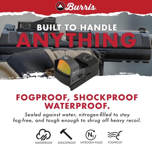 Burris Optics FastFire 3 Red Dot Sight - Lightweight & Versatile Design, Black Finish