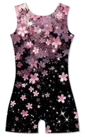 Idgreatim Gymnastics Leotards for Girls Size 7-8 Kids Tumbling Outfit Biketard Unitards with Shorts Athletic Gym Clothes