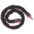 Bike Chain Lock, 4-Digit Resettable Combination Heavy Duty Anti-Theft Bicycle Chain Lock with Protective Sleeve, Security Chain for Bike, E-Bike, Scooter, Motorcycle, 2ft/3ft/3.6ft/4.3ft