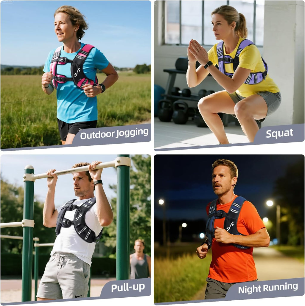 Sportneer Weighted Vest - Adjustable 8lb to 25lb for Women | Ideal for Running, Walking & Strength Training