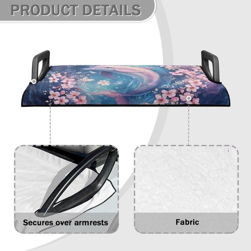Horeset Dolphin Golf Cart Seat Covers Travel Sports Golf Cart Seat Blanket for 2-Person Seats Golf Accessories Easy to Install Golf Cart Seat Towel