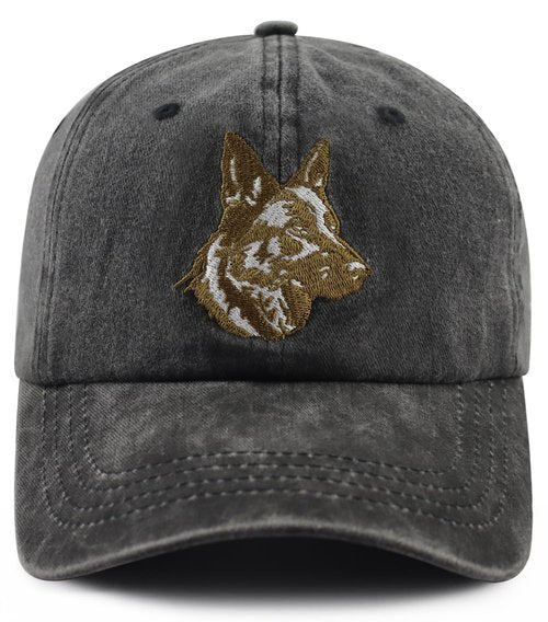 Dog Lover Gifts for Women Men, German Shepherd Dog Dad Hat, Funny Pet Accessories Baseball Cap, Fathers Day Birthday Gifts for Daddy Mommy Poppy Black