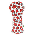 Foretra Canada Maple Leaves Pattern Golf headcovers Novelty Funny Golf Club Covers for Men and Women for Golf Clubs Driver Wood Hybrid Putter Blade Mallet (Driver)