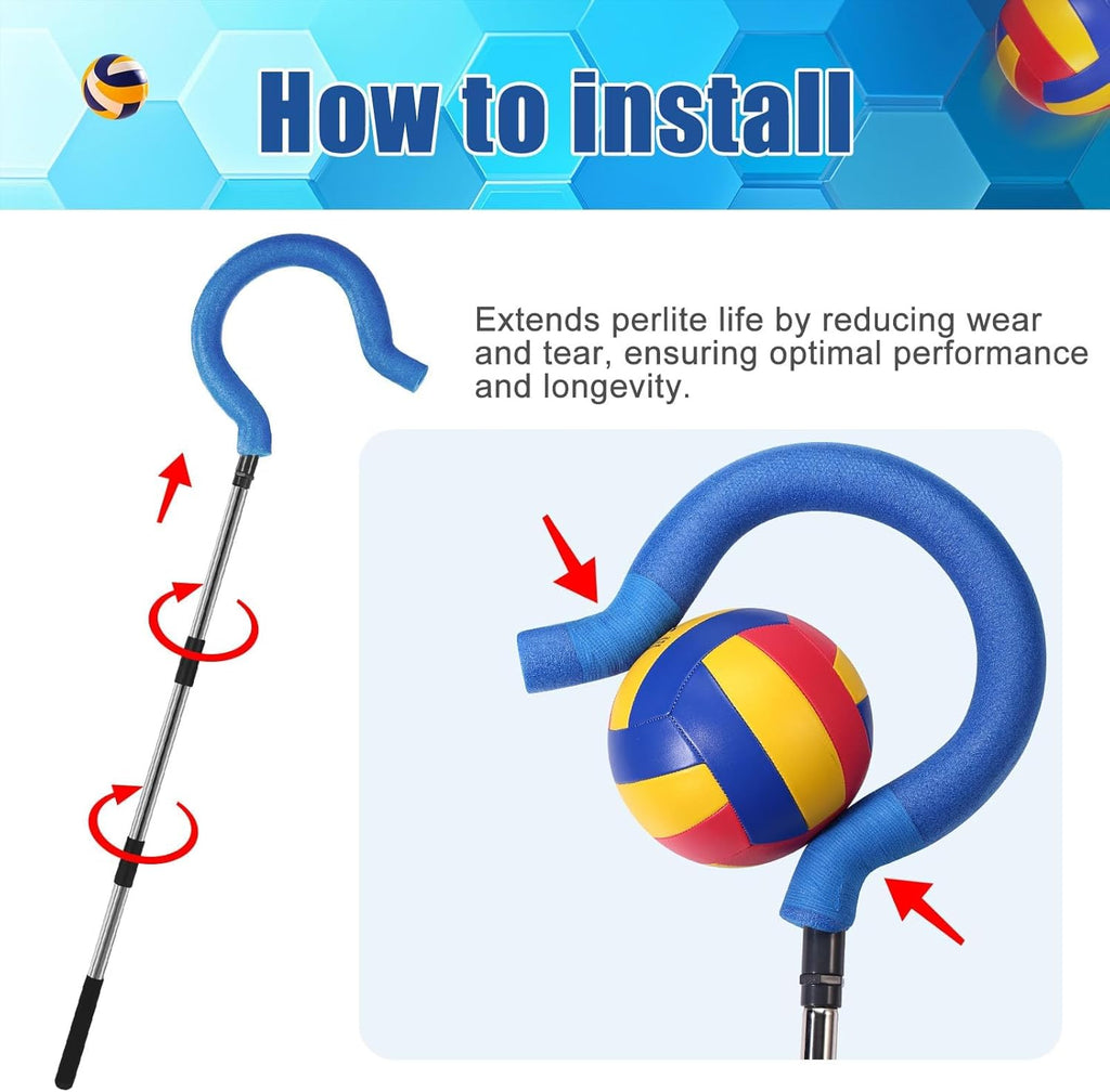 Skiennix Adjustable Volleyball Spike Trainer - Portable Lightweight Hitting Trainer for Serving & Spiking (No Ball)