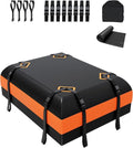 DEEAGLE Rooftop Cargo Carrier - 15 Cubic Feet Waterproof Soft Bag for Vehicles Without Roof Rack | Non-Slip Mat & 8 Straps