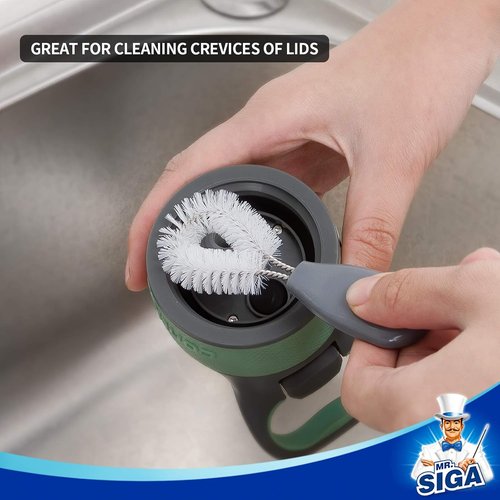 MR.SIGA Water Bottle Brush Set - Efficient Cleaning Brushes for Tumblers, Straws & Baby Bottles