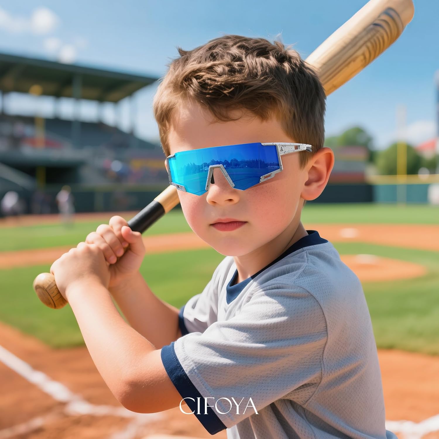 Skiennix Kids Sunglasses - UV400 Protection for Boys & Girls Ages 6-14 | 3-Pack Sports Shades