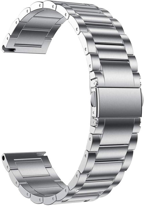 YOUkei Compatible with Garmin Venu Sq 2 bands, Stainless Steel Metal Replacement Strap Bracelet Compatible with Garmin Venu Sq Smartwatch/Venu Sq 2 / Venu 2 Plus Smartwatch 2022 (Silver)