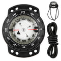 Scuba Dive Compass, Waterproof 5ATM Marine Navigation Wrist Compass with Bungee Mount and Cord, Glow in The Dark for Underwater Diving, Sailing, Camping, Kayaking, Hiking (Black)