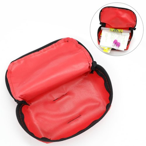 Faylapa 12Pcs Mini Empty First Aid Bag, 5.5x3.5x1.5 inches Travel Pouch Bag for Travel, Car, Home, Office, Camping, Outdoor (Bag Only)