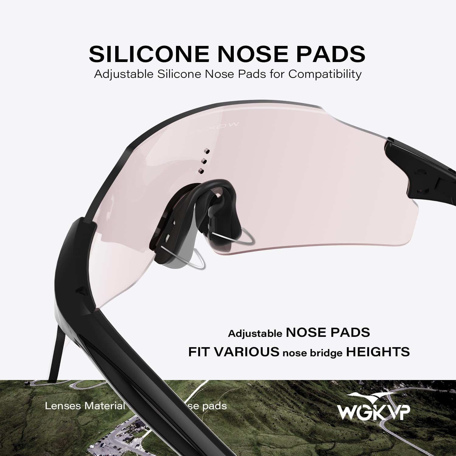 Skiennix Photochromic Running Glasses - UV400 Protection | Lightweight Wraparound Design for Men & Women