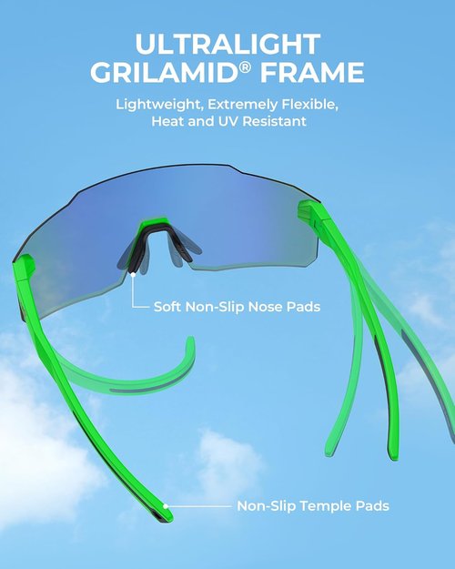 KastKing Etowah Polarized Fishing Sunglasses - PuriVex Lens Coating, Rimless Wrap Design, Unisex