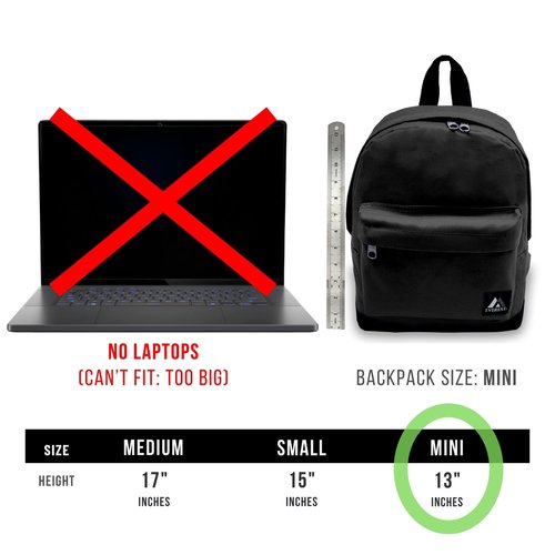 Everest Small Backpack, 7.9L, 10452, Black